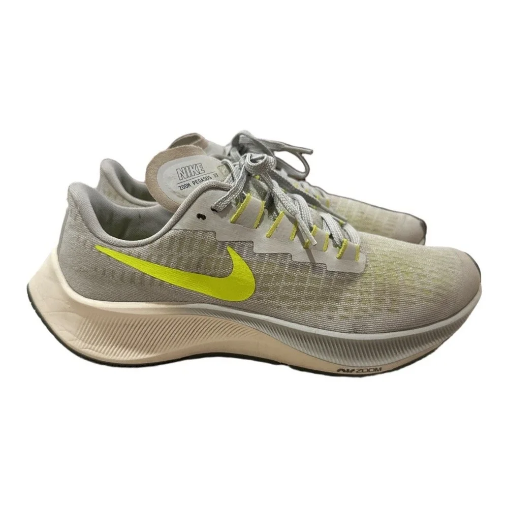 Nike Air Zoom‎ Pegasus 37 Grey Volt Youth Running Shoes CJ2099-003 Size 6Y